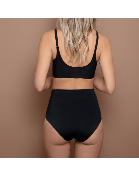 Culotte mi-haute invisible noire