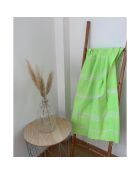 Fouta traditionnelle Kolora verte - 100x200 cm