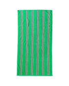 Drap de plage velours jacquard Milonga vert  - 90x170 cm