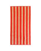 Drap de plage velours jacquard Milong orange  - 90x170 cm