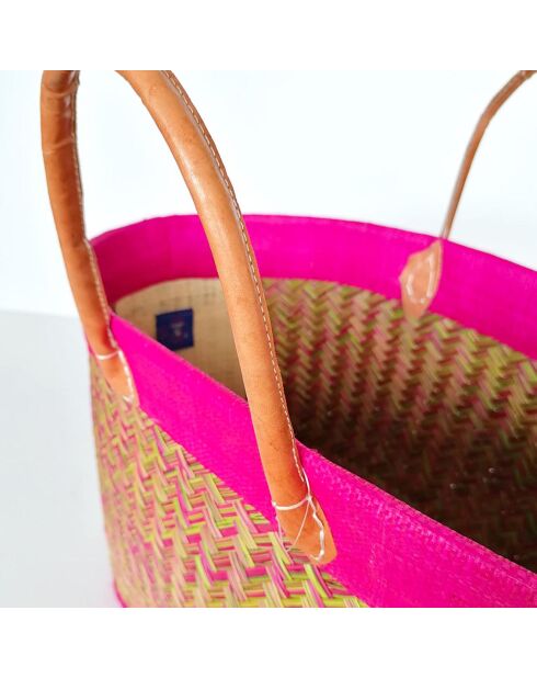Panier Antaly fuchsia - 30x56x23 cm