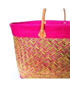 Panier Antaly fuchsia - 30x56x23 cm