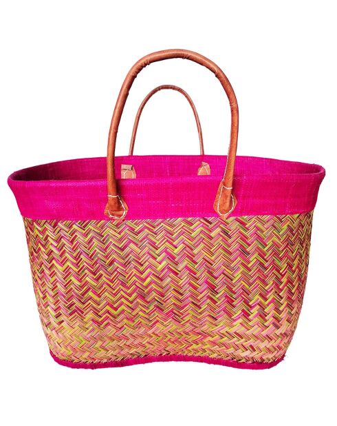Panier Antaly fuchsia - 30x56x23 cm