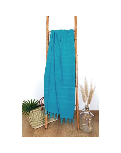 Fouta Hammam XL blue lake - 150x180 cm