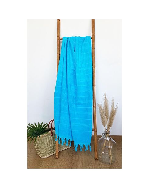 Fouta Hammam XL turquoise - 150x180 cm