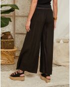 Pantalon 100% Lin Hilona noir