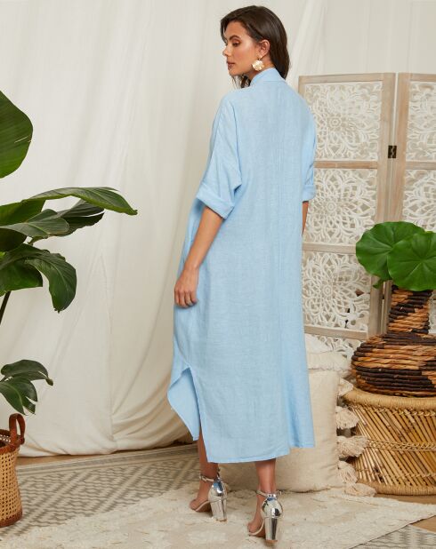 Vestido Elise Ciel 100% lino