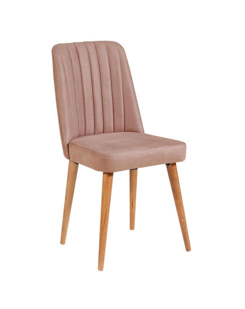 Stoel Stormi beige/grijs - 100x48x39 cm