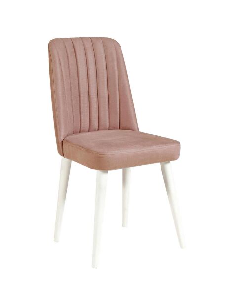 Chaise Stormi blanc/gris - 100x48x39 cm