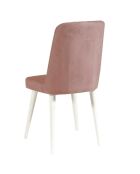 Chaise Stormi blanc/gris - 100x48x39 cm