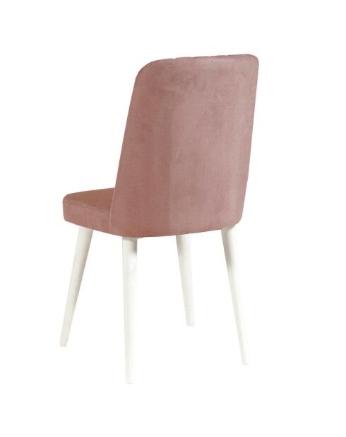 Chaise Stormi blanc/gris - 100x48x39 cm