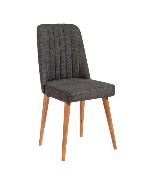 Stoel Stormi beige/antraciet - 100x48x39 cm