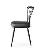 2 Chaises Yildiz noires - 43x82x42 cm