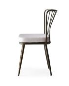 2 Chaises Yildiz blanches - 43x82x42 cm