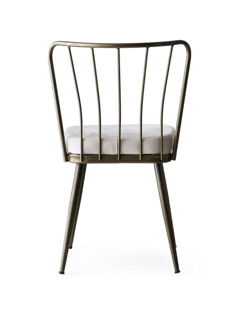 2 Chaises Yildiz blanches - 43x82x42 cm