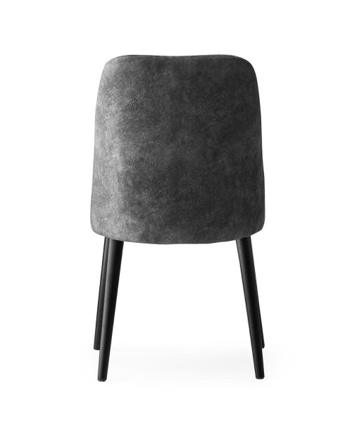 2 Chaises Dallas anthracite - 50x90x49 cm