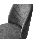 2 Chaises Dallas anthracite - 50x90x49 cm