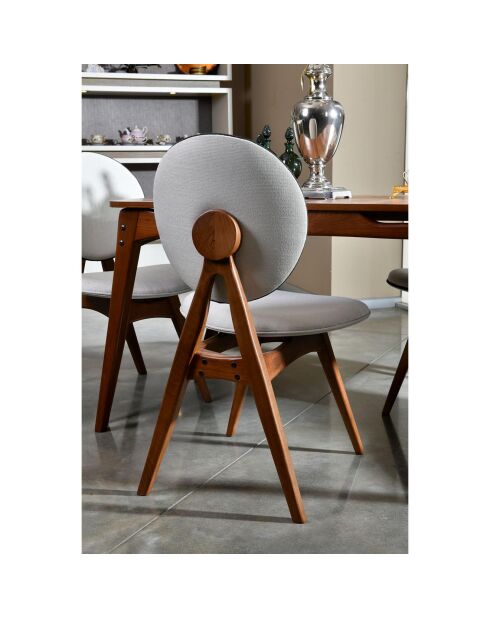 2 sillas Touch marrón/crema - 54x93x55 cm
