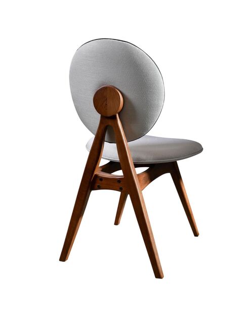 2 sillas Touch marrón/crema - 54x93x55 cm