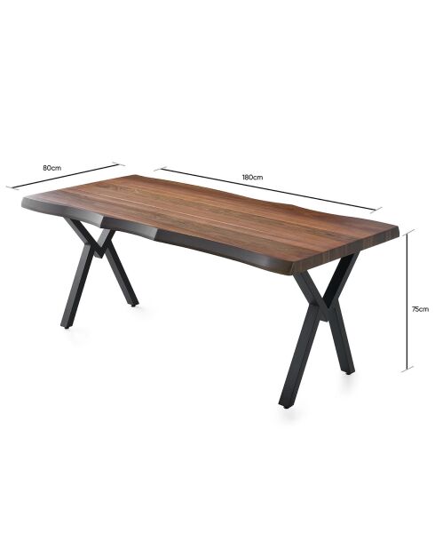 Table de salle à manger Milano beige - 180x75x80 cm