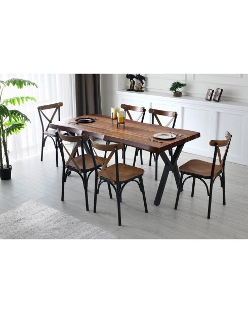 Table de salle à manger Milano beige - 180x75x80 cm