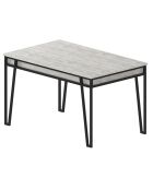 Table de salle à manger Pal blanche - 132x76x80 cm