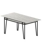 Table de salle à manger Pal blanche - 132x76x80 cm