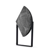 Table de salle à manger yaprak anthracite - 100x72x100 cm