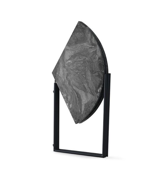 Table de salle à manger yaprak anthracite - 100x72x100 cm