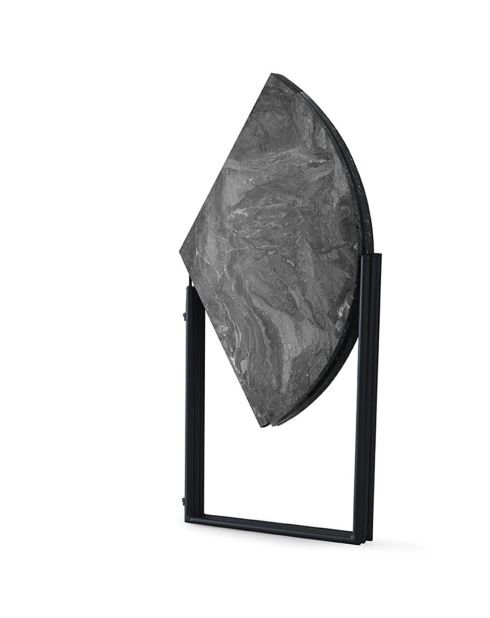 Table de salle à manger yaprak anthracite - 100x72x100 cm