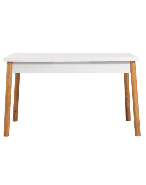 Table Costa beige/blanc - 120x75x75 cm