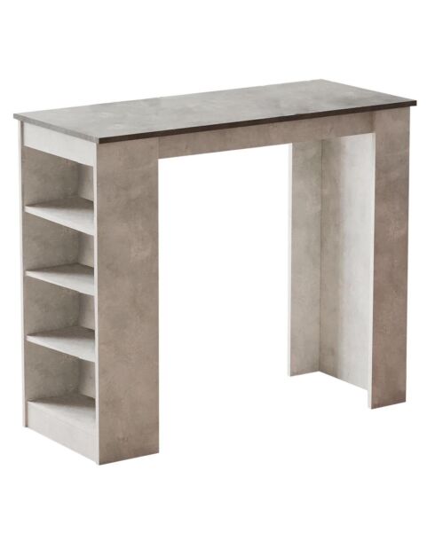 Table de bar ST1 grise - 120x101.8x51.6 cm
