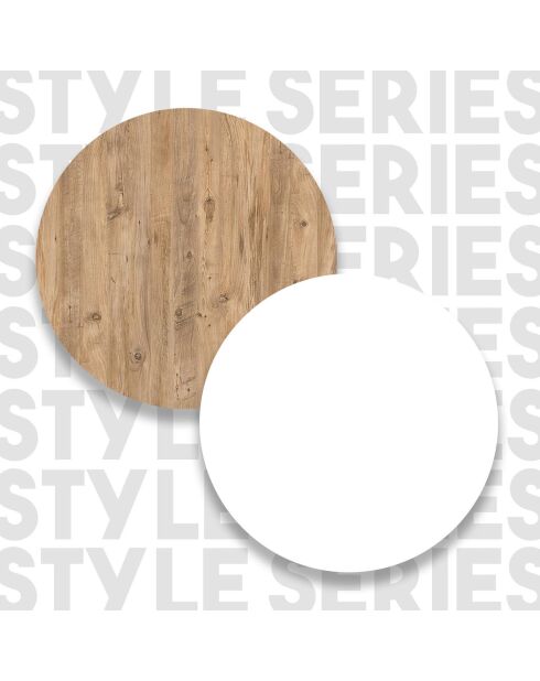 Bartafel st1 beige/wit - 120x101,8x51,6 cm