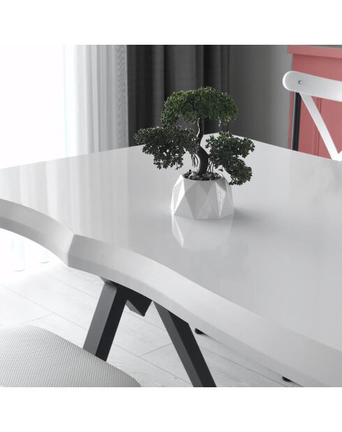 Table de salle à manger Efor blanche - 140x75x80 cm