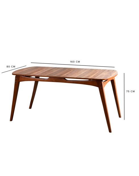 Table touch beige - 160x75x80 cm