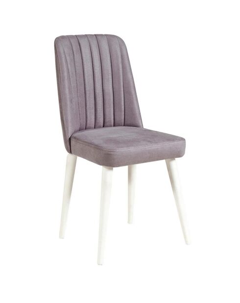 Ensemble Table + 4 Chaises Costa 0701 blanc/gris