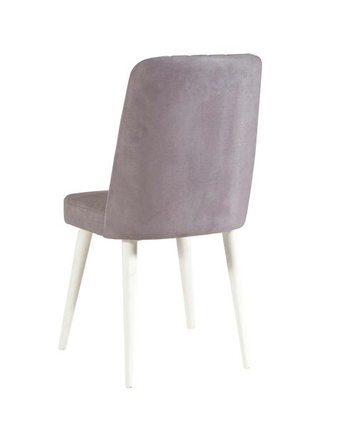 Ensemble Table + 4 Chaises Costa 0701 blanc/gris