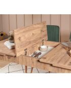 Ensemble table + 2 chaises + 2 bancs vina 1070 beige/vert