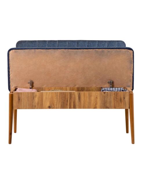 Ensemble Table + 2 Chaises + 2 Bancs Vina 1048 beige/bleu foncé