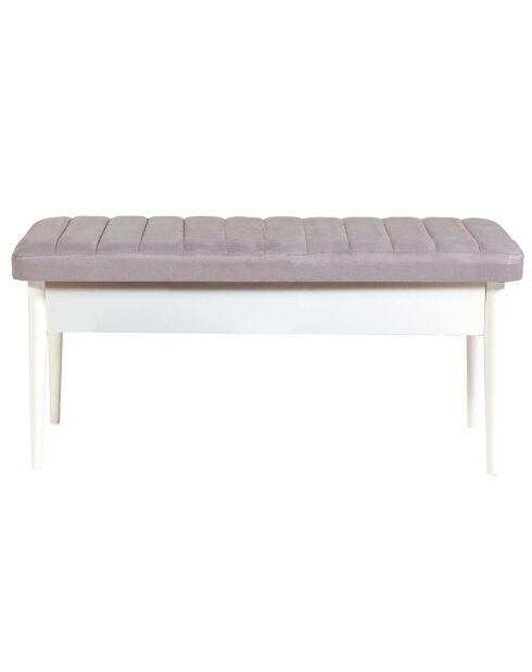 Ensemble Table + 2 Chaises + 2 Bancs Vina 0701 blanche