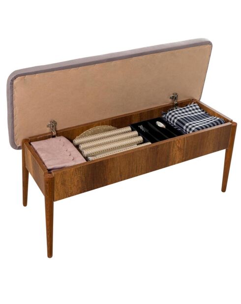 Ensemble Table + 2 Chaises + 2 Bancs Vina 0701 beige