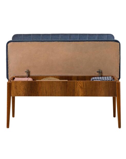 Ensemble table + 2 chaises + 2 bancs vina 1048 beige/bleu foncé