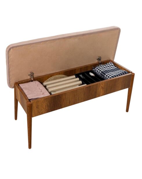 Ensemble Table + 2 Chaises + 2 Bancs Vina beige/gris