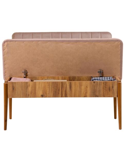 Ensemble Table + 2 Chaises + 2 Bancs Vina beige/gris