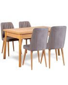 Ensemble Table + 4 Chaises Santiago 0701 beige/gris