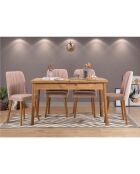 Ensemble Table + 4 Chaises Santiago 0900 beige/gris
