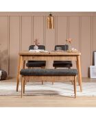 Ensemble Table + 2 Chaises + 1 Banc Vina 1053 beige/anthracite