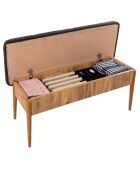Ensemble Table + 2 Chaises + 1 Banc Vina 1053 beige/anthracite