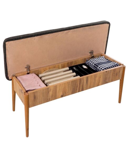 Ensemble Table + 2 Chaises + 1 Banc Vina 1053 beige/anthracite