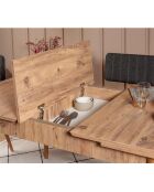 Ensemble Table + 2 Chaises + 1 Banc Vina 1053 beige/anthracite